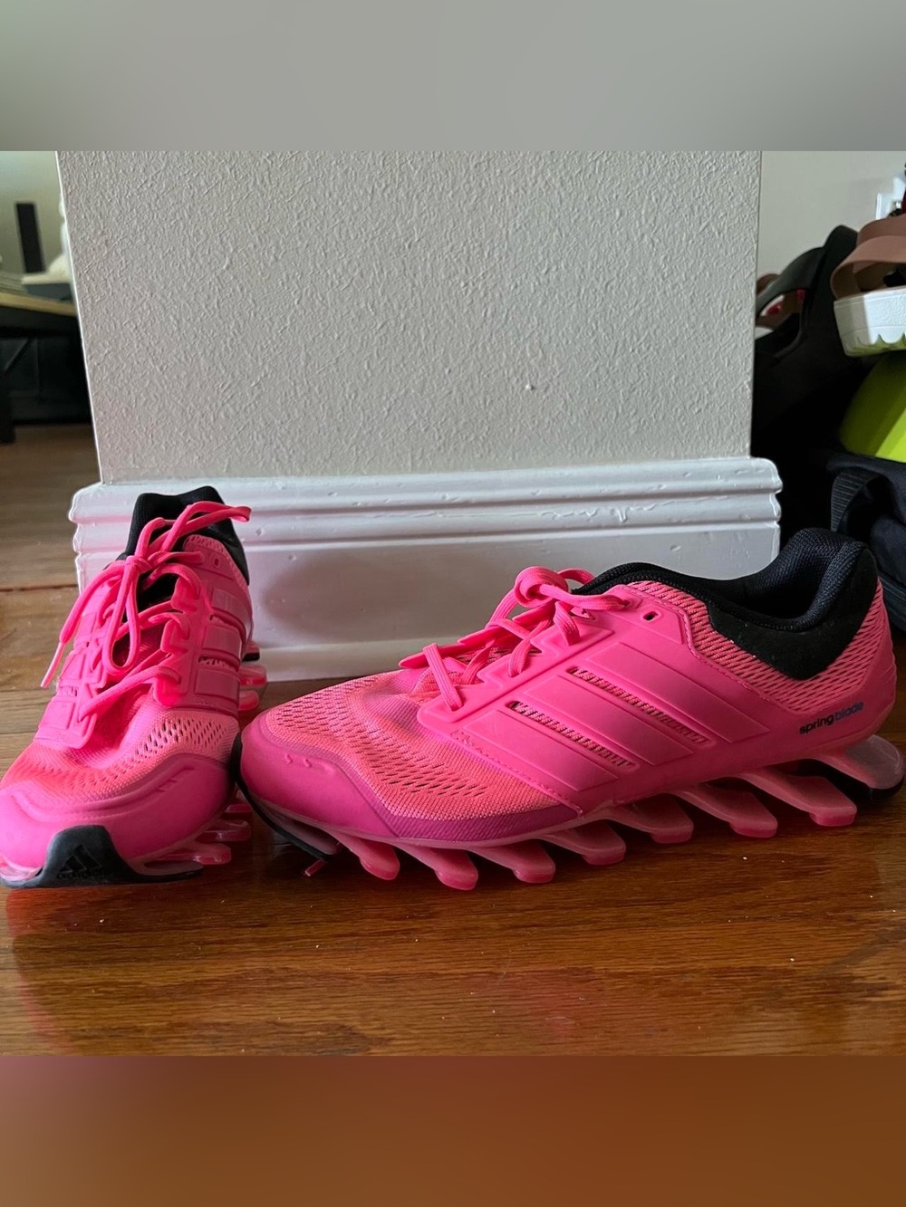 adidas Neon Pink Springblade Running Shoes
